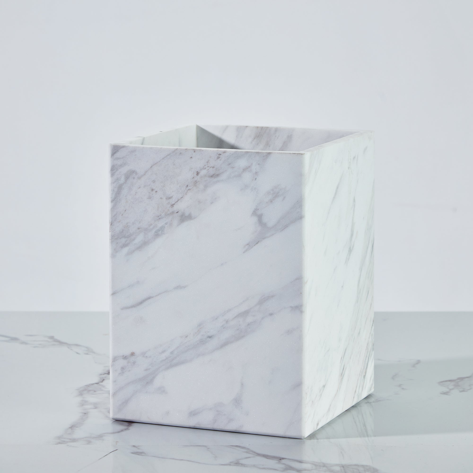 NeatEssence Marble Bath Accessories with Unique Design and Honed Smooth Finish for Elegant Bathroom Decor