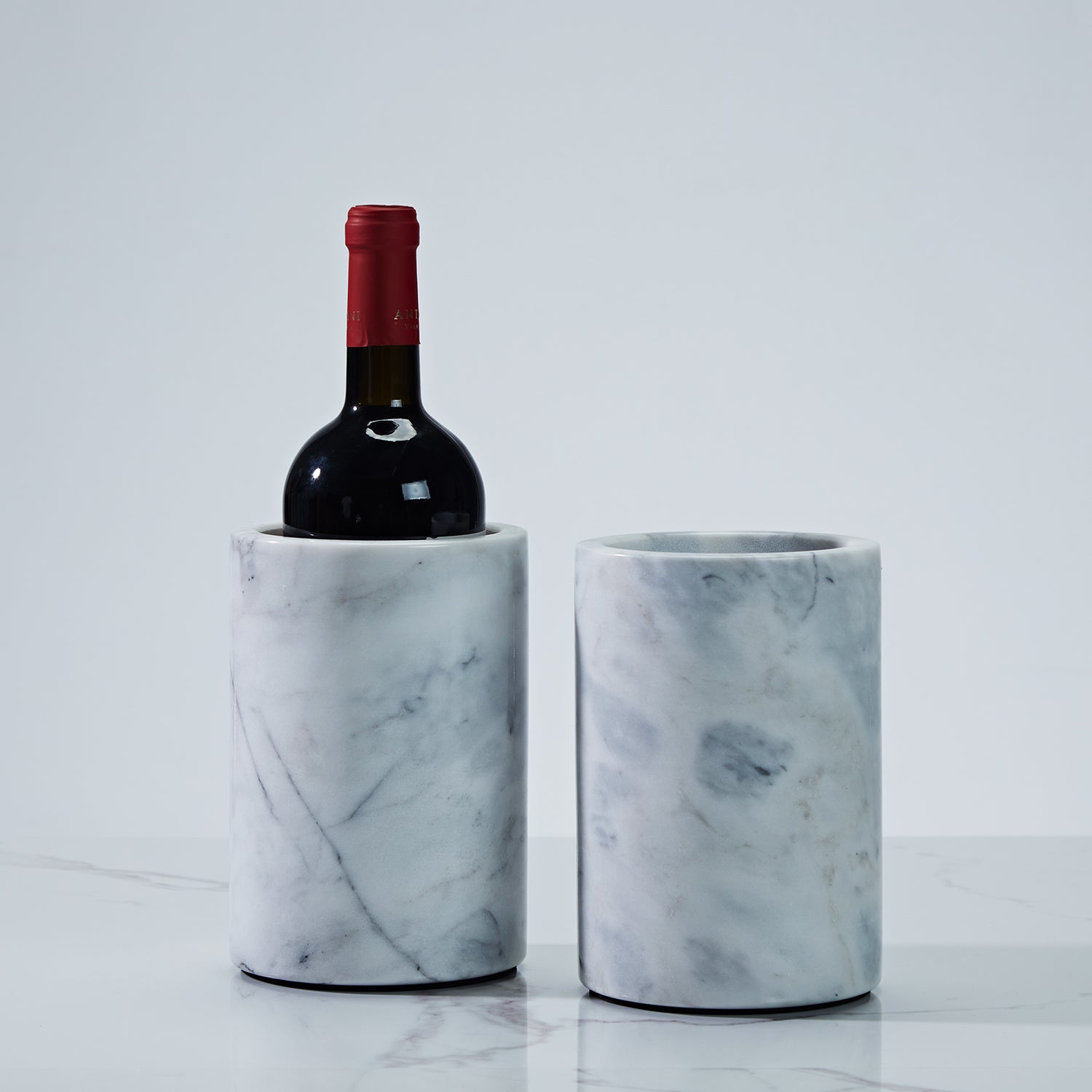 legant White Marble Wine Cooler for Kitchen - Multi-functional Design for Dining Room and Perfect Marble Wine Chiller