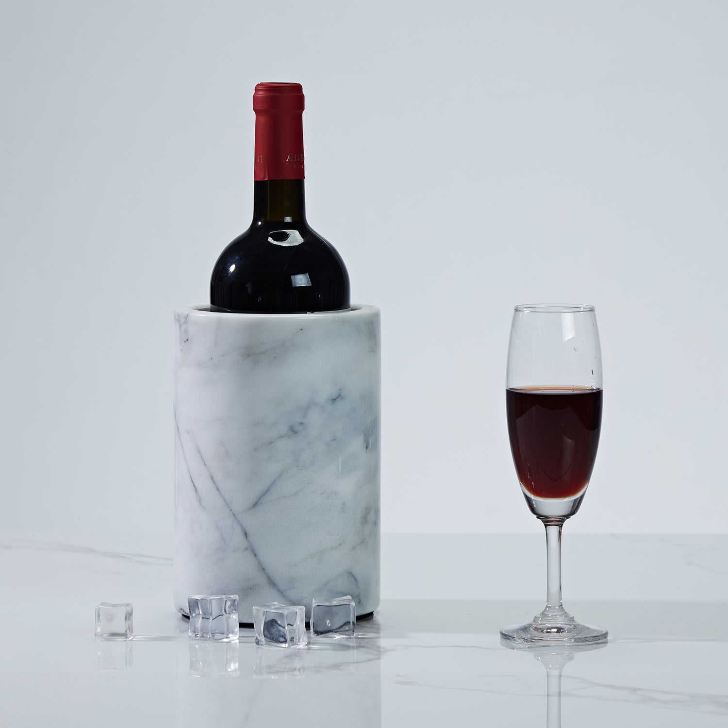 legant White Marble Wine Cooler for Kitchen - Multi-functional Design for Dining Room and Perfect Marble Wine Chiller