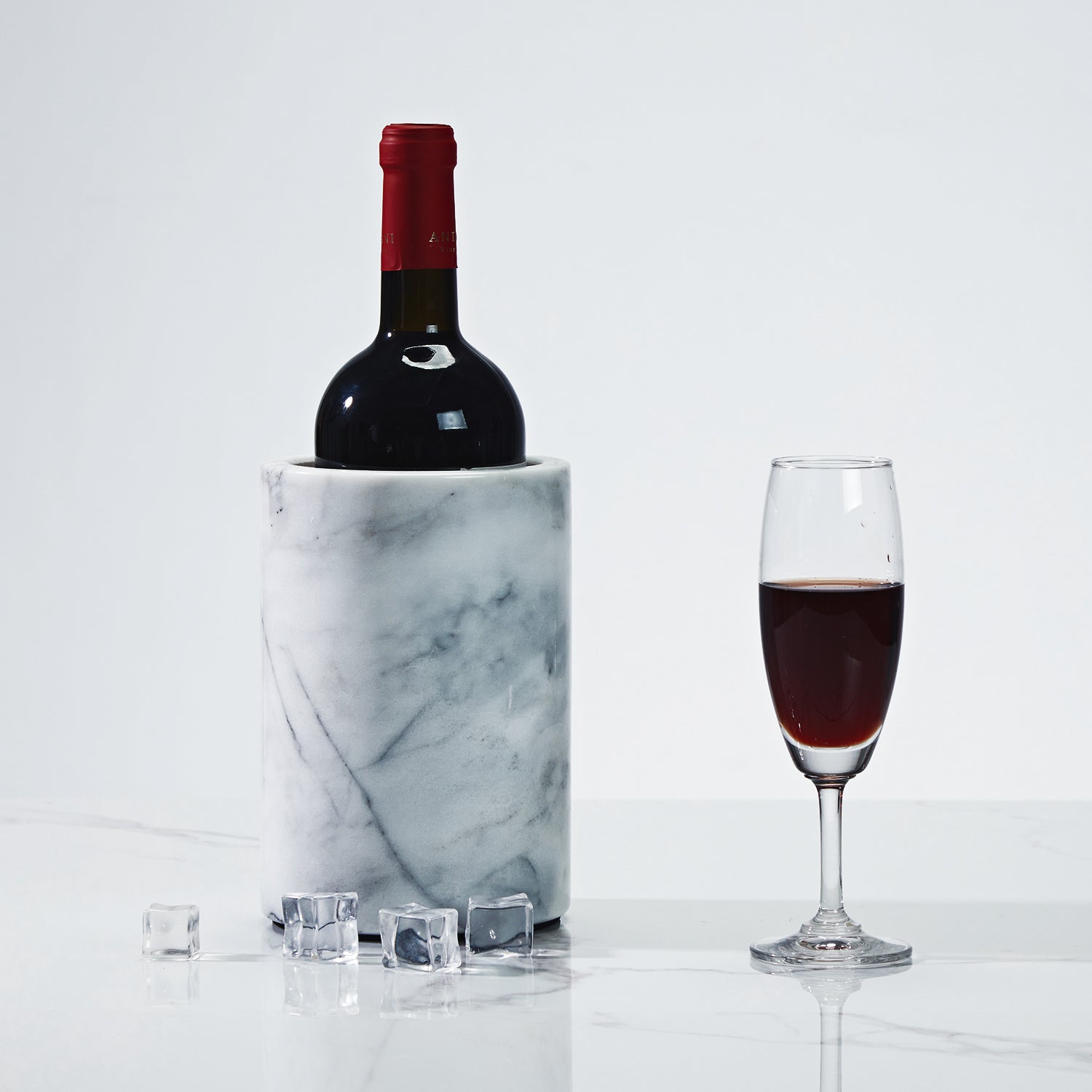 legant White Marble Wine Cooler for Kitchen - Multi-functional Design for Dining Room and Perfect Marble Wine Chiller