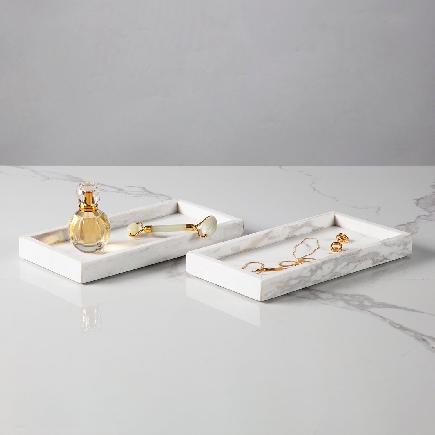 Elegant Marble/Travertine Tray Collection, Elevated Luxury Tray Collection, Bathroom Tray,Dressing Table Tray, Perfume Tray, Dressing Table Tray, Decorative Tray, Jewelry Tray, Ring Tray