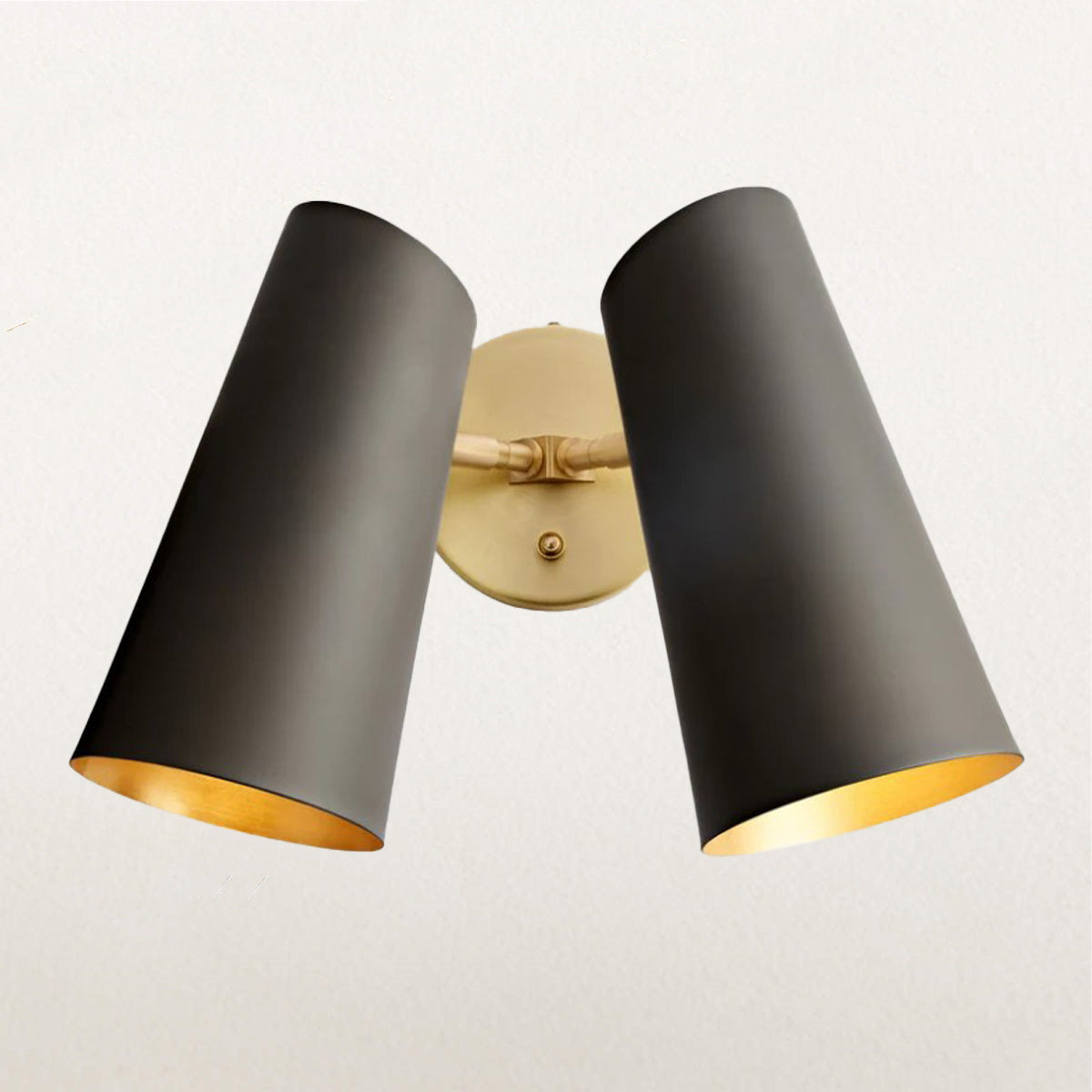 Metal Shade Double Wall Sconce, Double Sconce