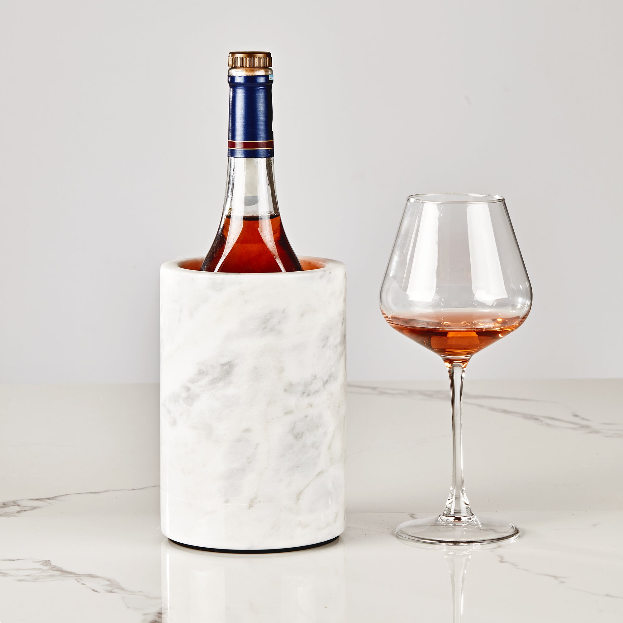 legant White Marble Wine Cooler for Kitchen - Multi-functional Design for Dining Room and Perfect Marble Wine Chiller