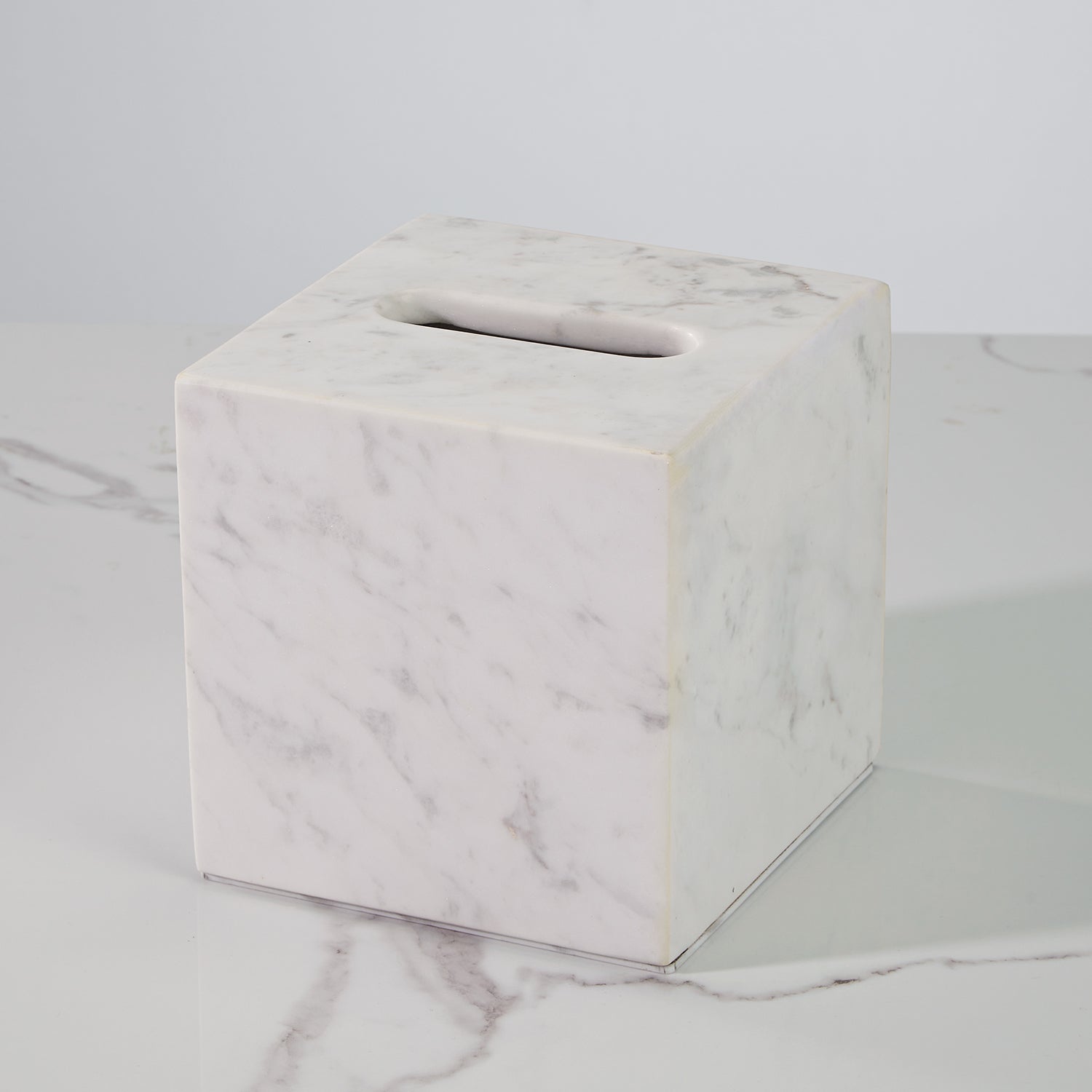 NeatEssence Marble Bath Accessories with Unique Design and Honed Smooth Finish for Elegant Bathroom Decor