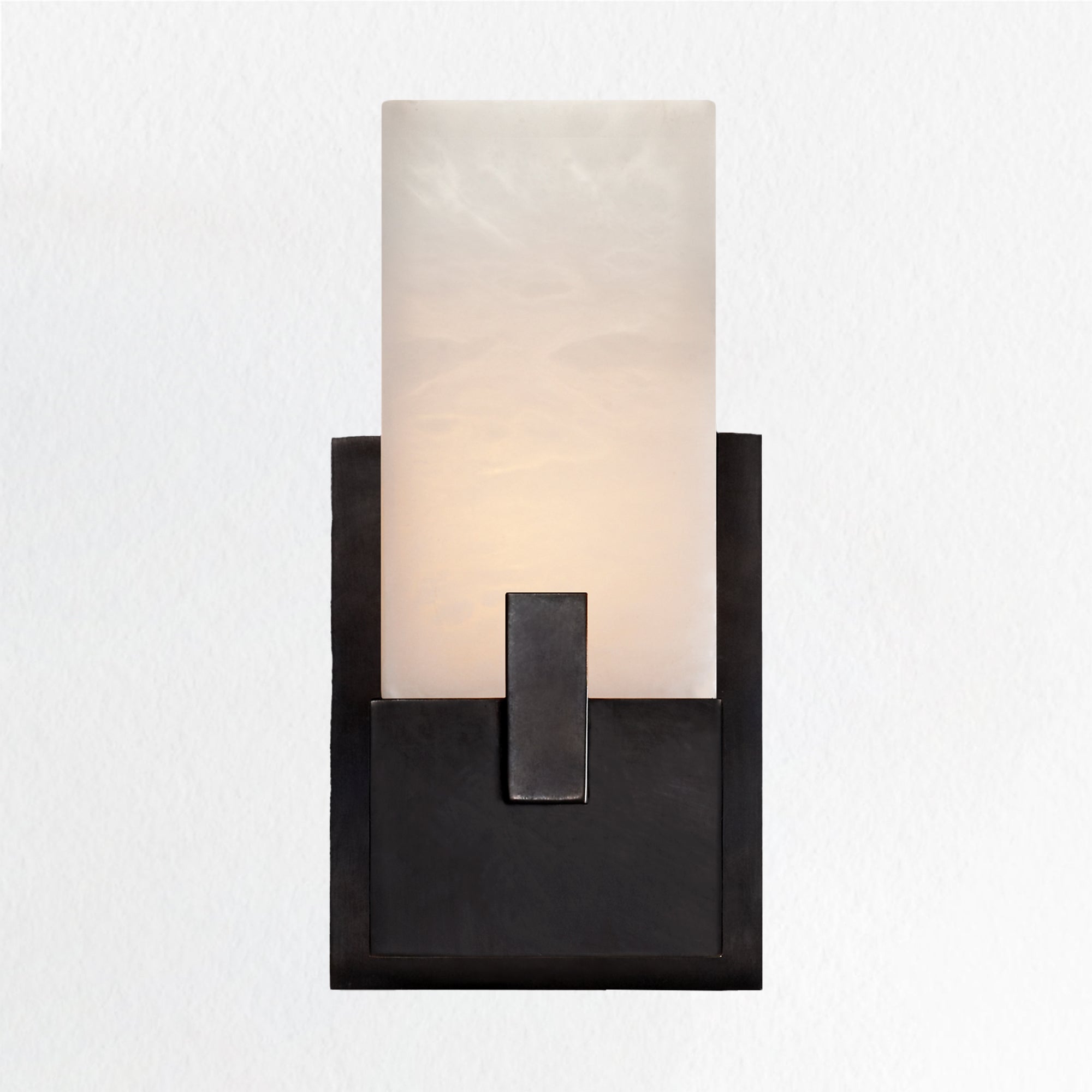 Elegant Wall Sconce with Organic Carved Alabaster and Minimalist Design - E26 Socket for Bedrooms, Bathrooms, and Living Rooms