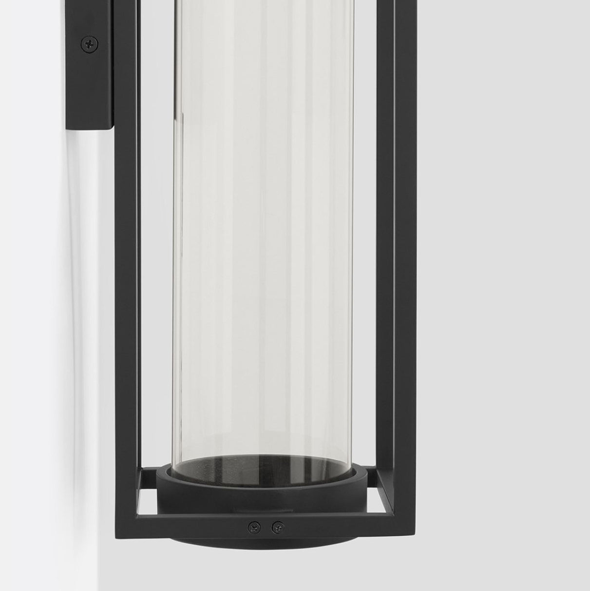 Clear Glass Tube Indoor/Outdoor Sconce