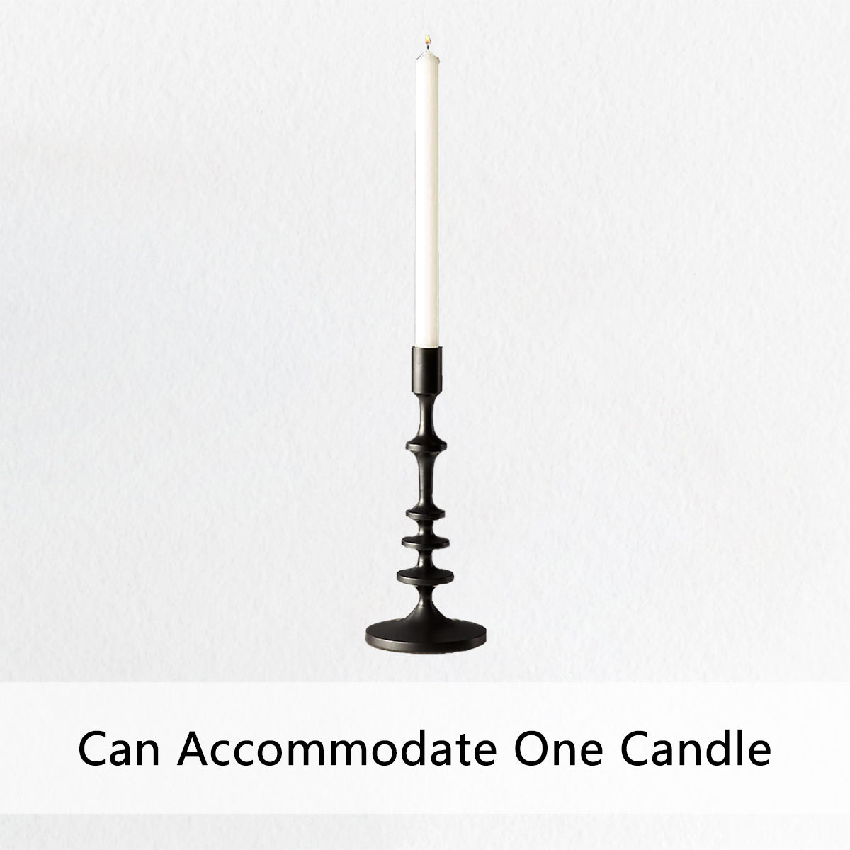 Modern Aluminum Taper Candle Holder with Powdercoated Finish - Elegant Candle Stand for Home Decor, Perfect for Living Room and Dining Room