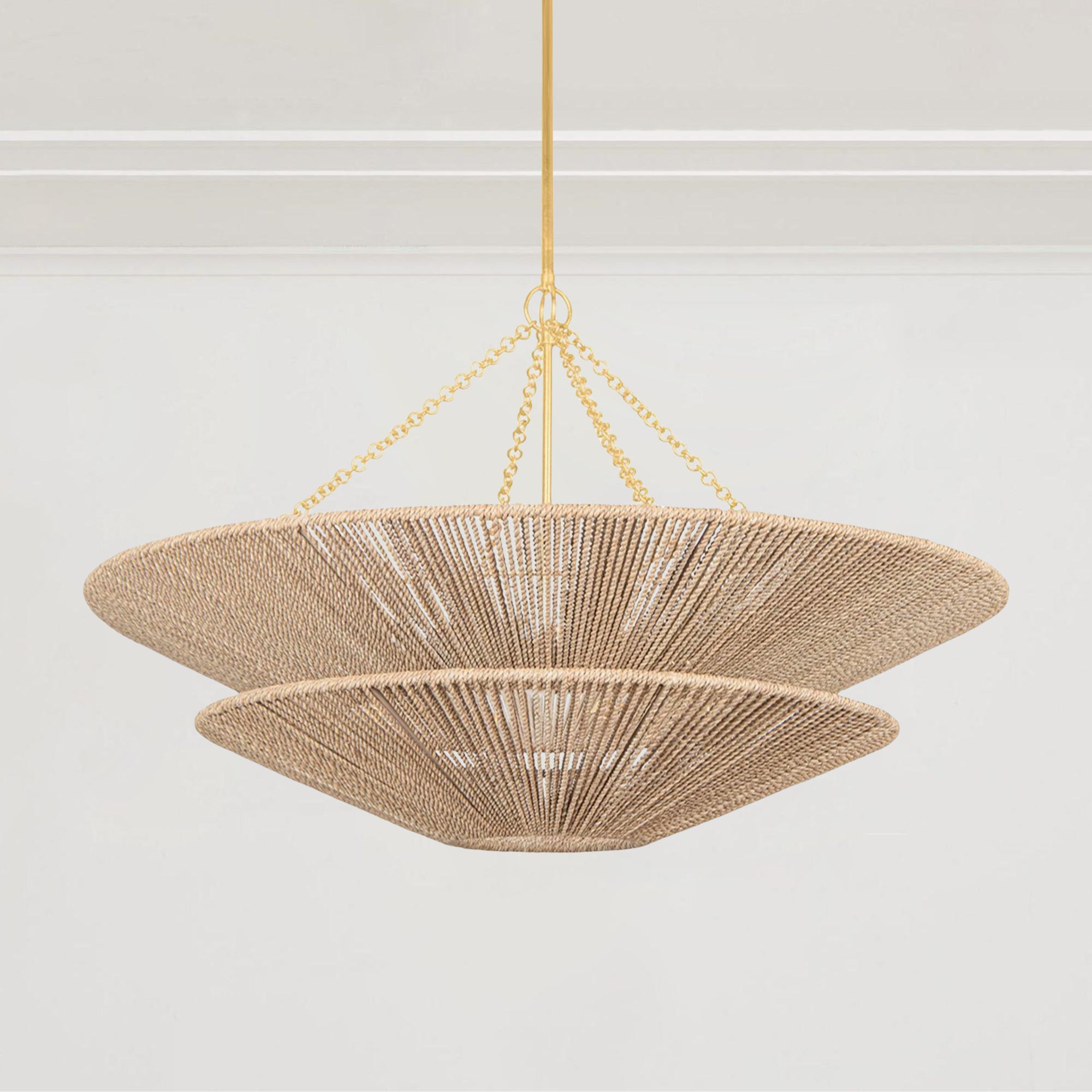 Thea Natural Abaca Rope Chandelier