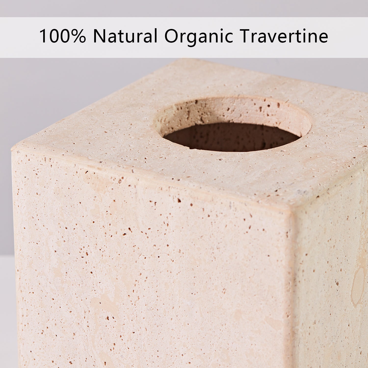 Nature's Touch Travertine Bath Accessories with Organic Edge and Unique Variations for Rustic Bathroom Decor