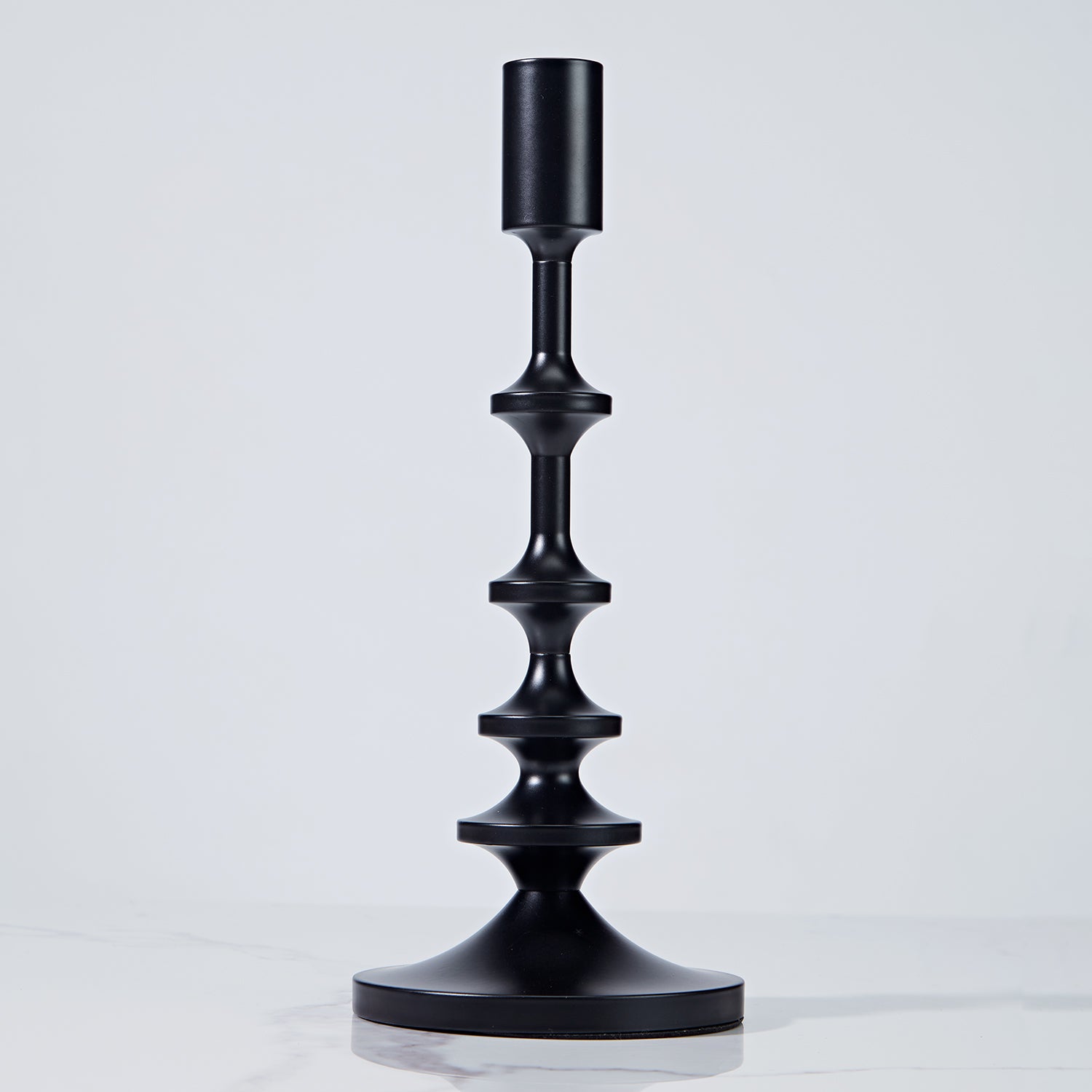 Modern Aluminum Taper Candle Holder with Powdercoated Finish - Elegant Candle Stand for Home Decor, Perfect for Living Room and Dining Room