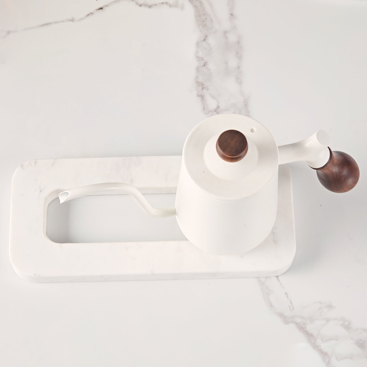 Handmade Italian Marble Trivet - Unique Hand-Carved White Marble Design for Kitchen and Dining Room Multi-functional Use