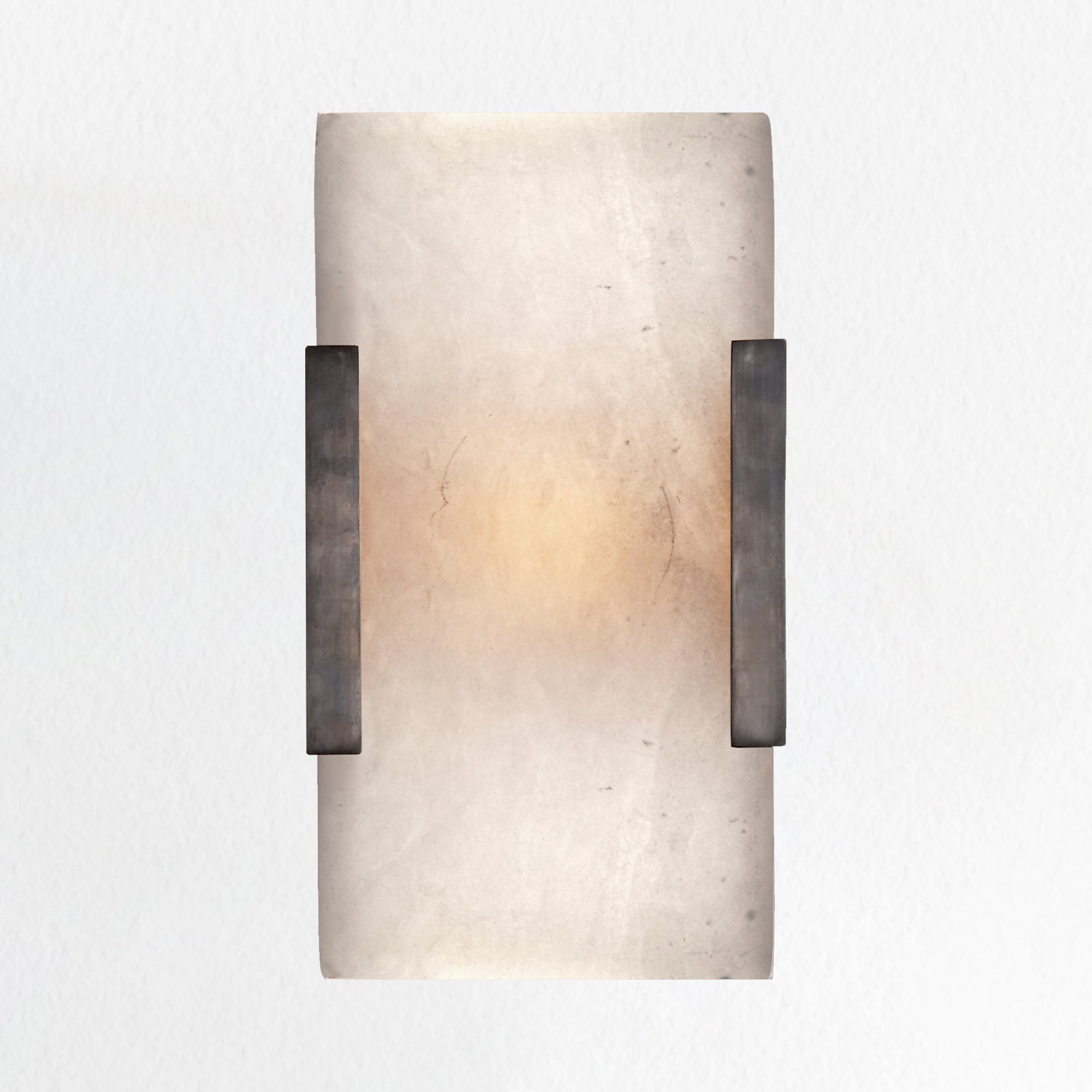 Organic Carved Alabaster Wall Sconce with Minimalist Design and E12 Candelabra Socket - Perfect for Elegant Bathroom, Living Room, and Dining Room Lighting