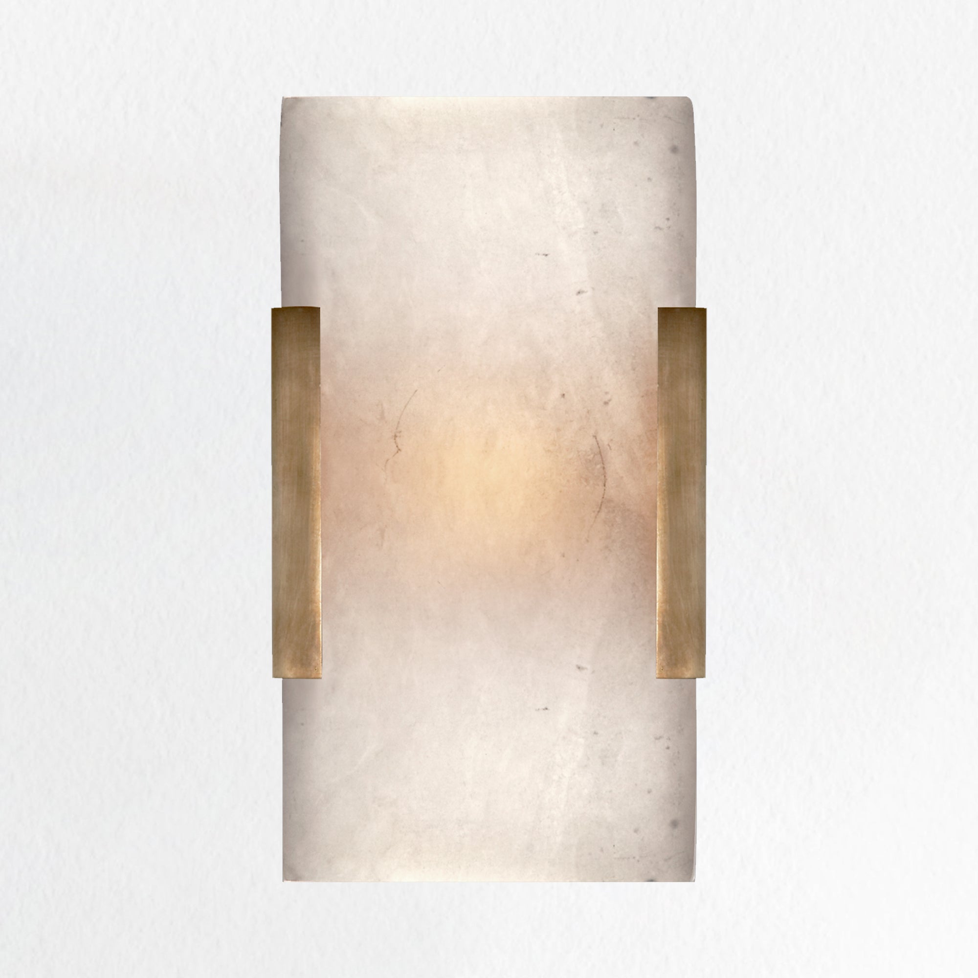 Organic Carved Alabaster Wall Sconce with Minimalist Design and E12 Candelabra Socket - Perfect for Elegant Bathroom, Living Room, and Dining Room Lighting