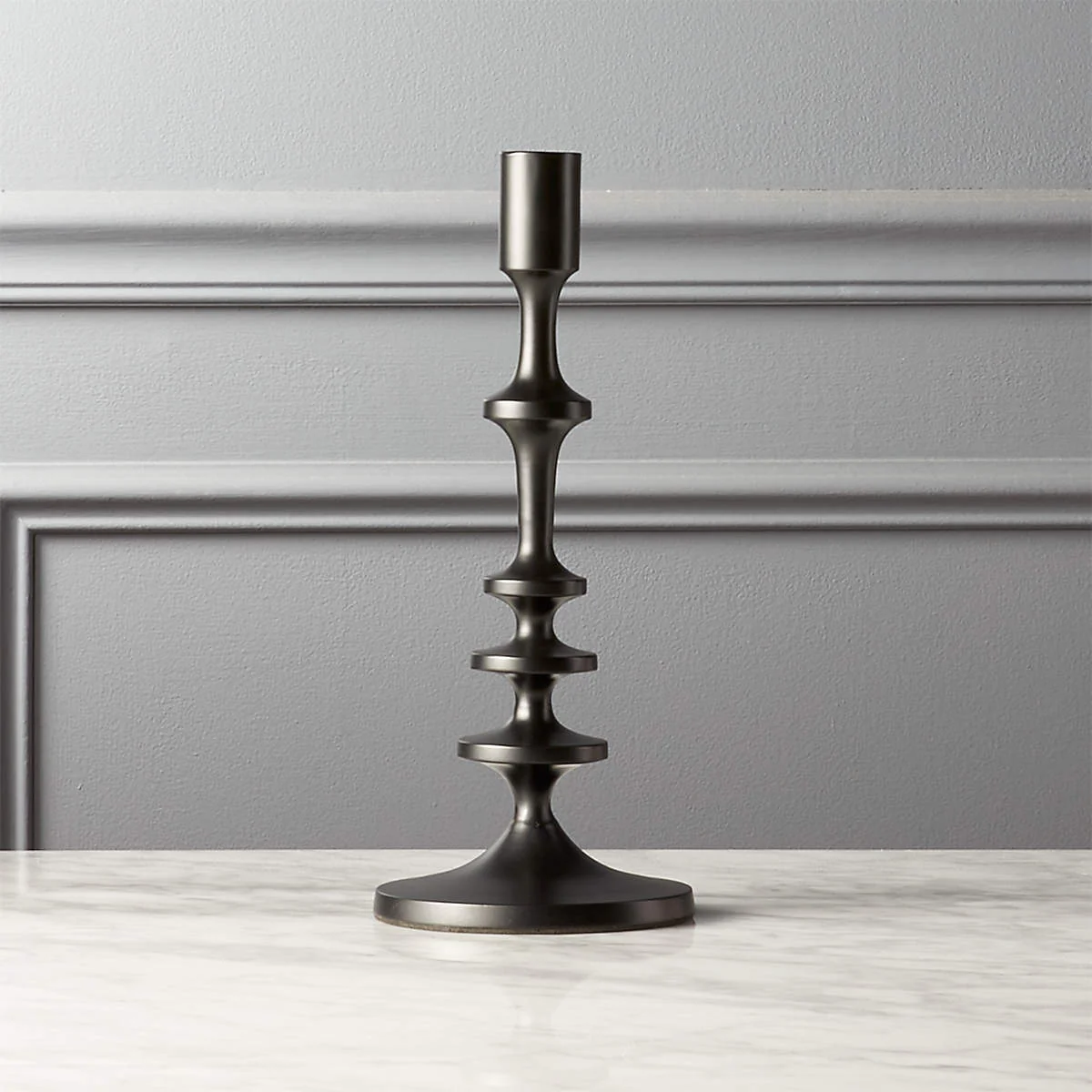 Modern Aluminum Taper Candle Holder with Powdercoated Finish - Elegant Candle Stand for Home Decor, Perfect for Living Room and Dining Room