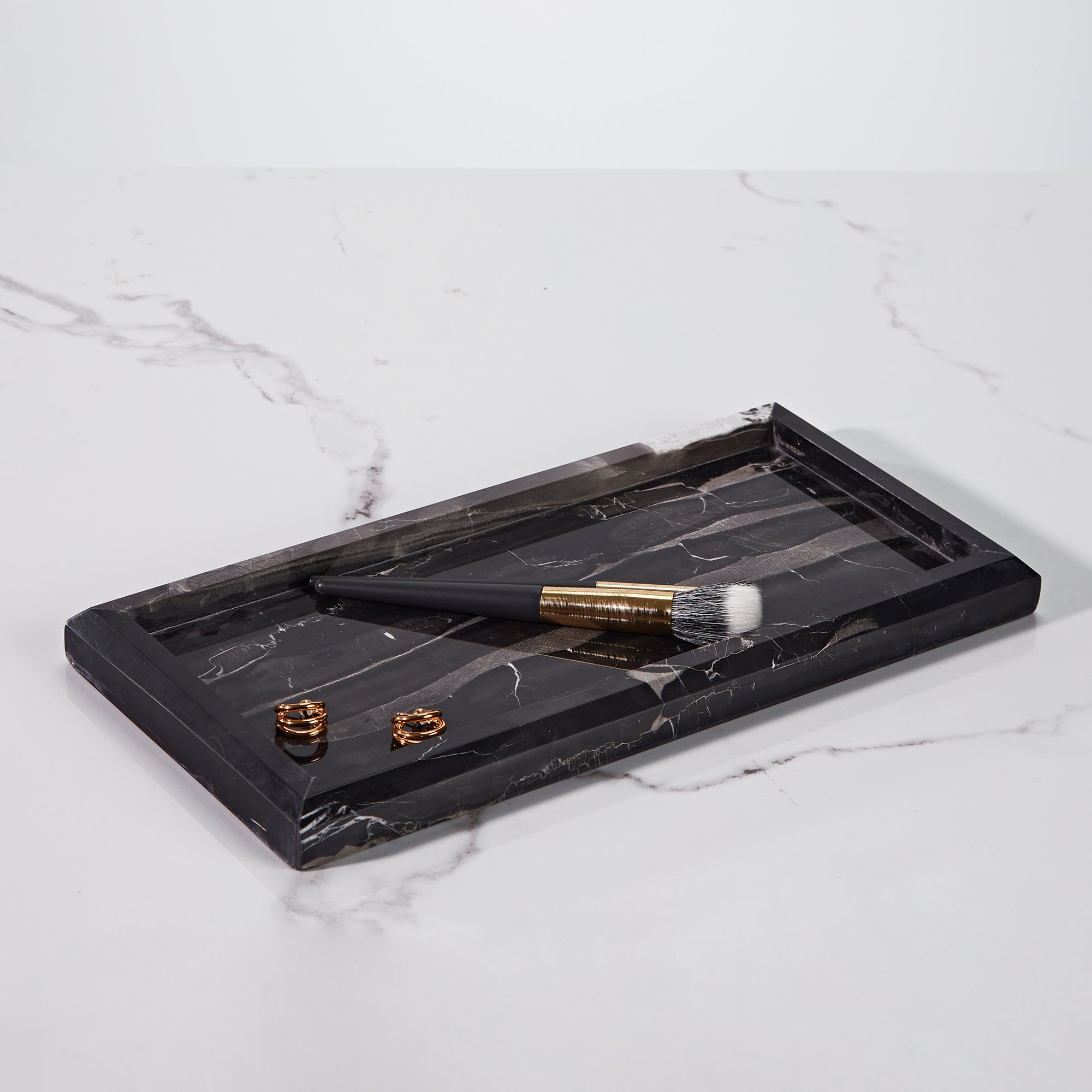 Elegant Marble/Travertine Tray Collection, Elevated Luxury Tray Collection, Bathroom Tray,Dressing Table Tray, Perfume Tray, Dressing Table Tray, Decorative Tray, Jewelry Tray, Ring Tray