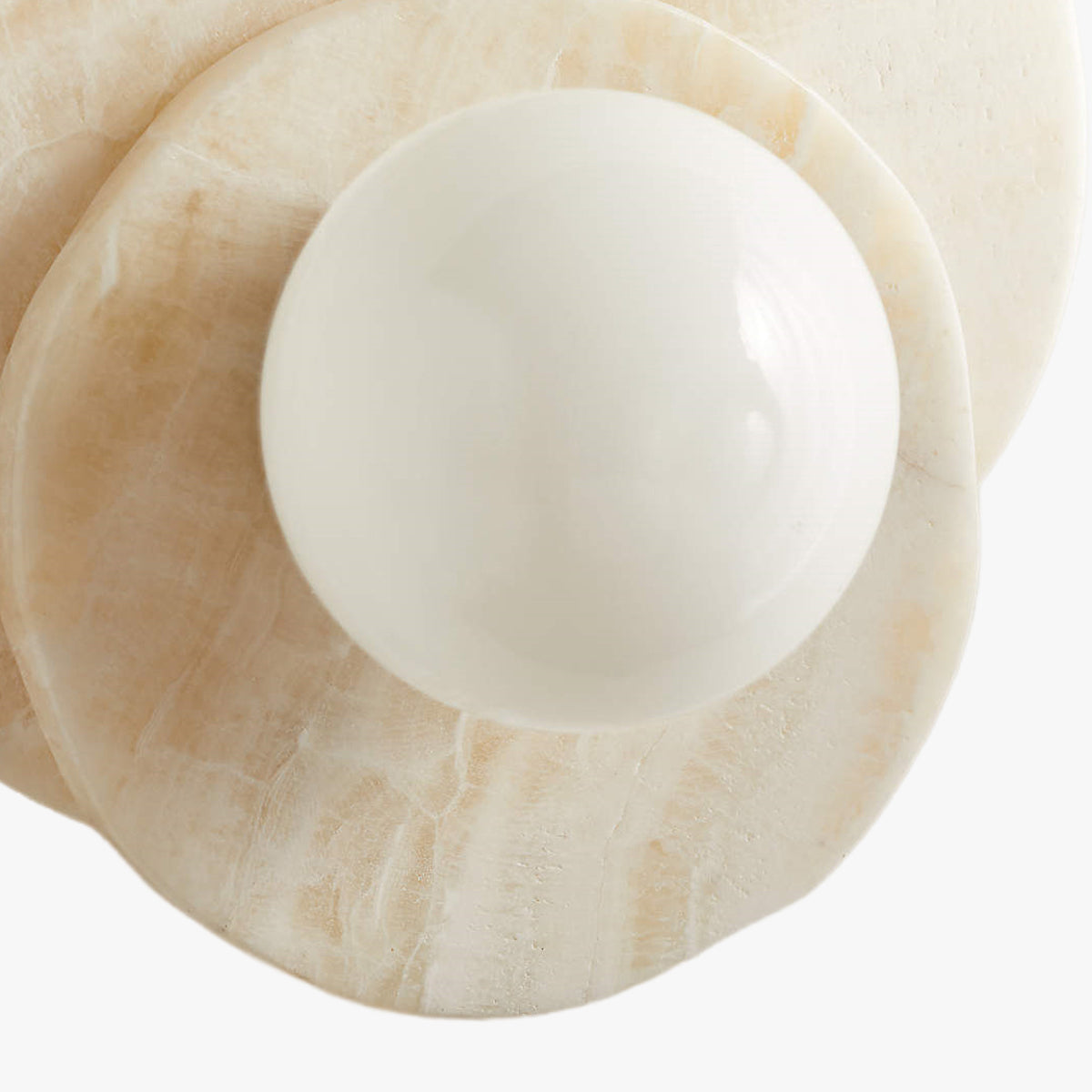 Astr White Onyx Wall Sconce 6"D x 9.75"H
