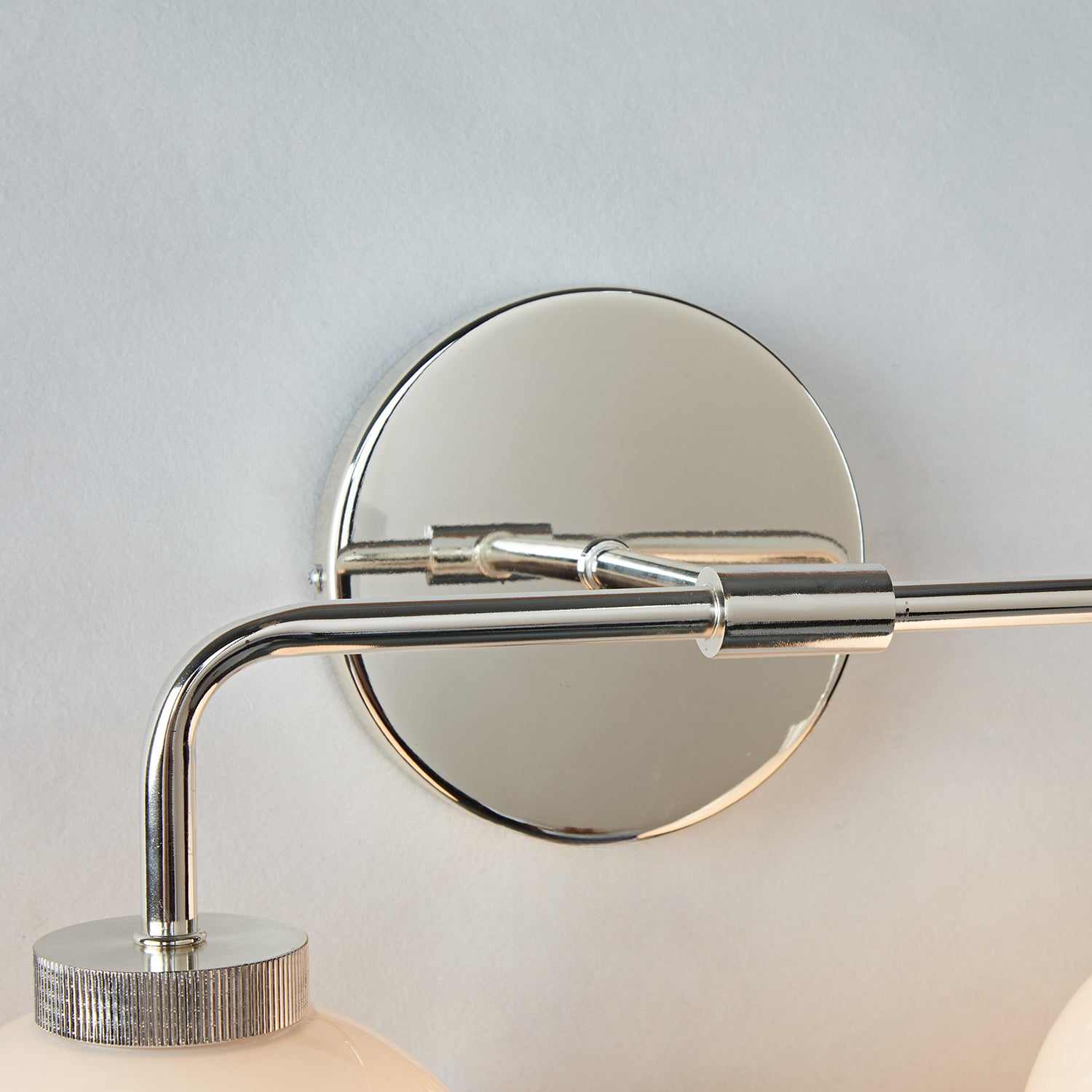 Globe Shade Matte Finish with Brass Accents Double Light Sconce - Elegant Blown Glass and Steel Frame, Bathroom Sconce