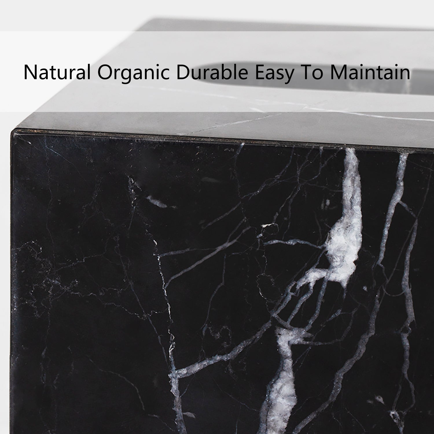 Handcrafted Black Marquina Marble Bath Accessories - Unique and Chic Bathroom Supplies for Elegant Decor