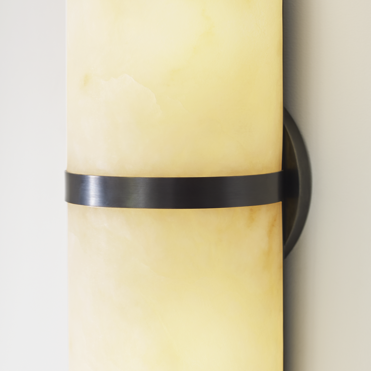Alabaster Pill-shaped Wall Sconce 12.5"H x 4.25" W