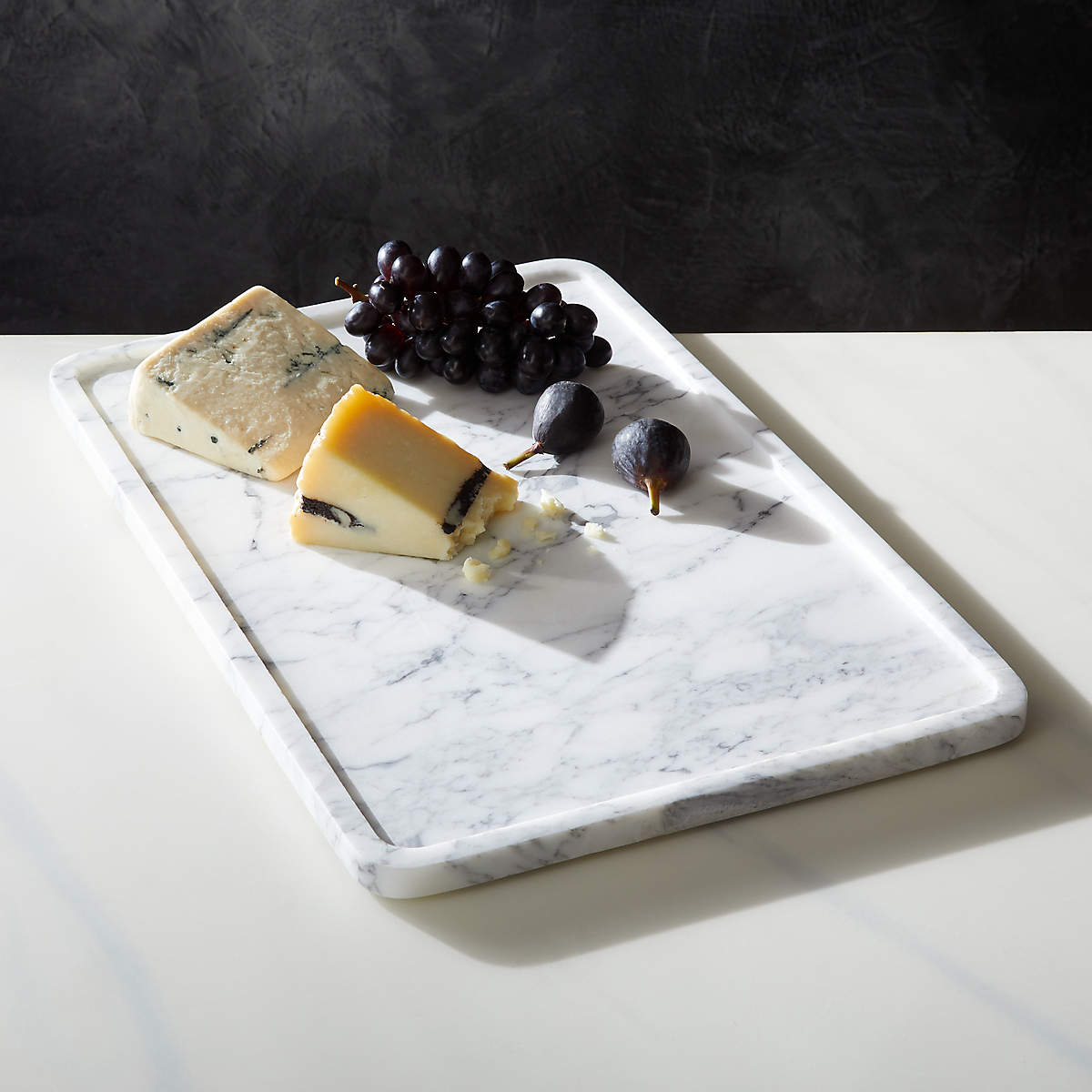 White Marble Serving Tray-Rectangle