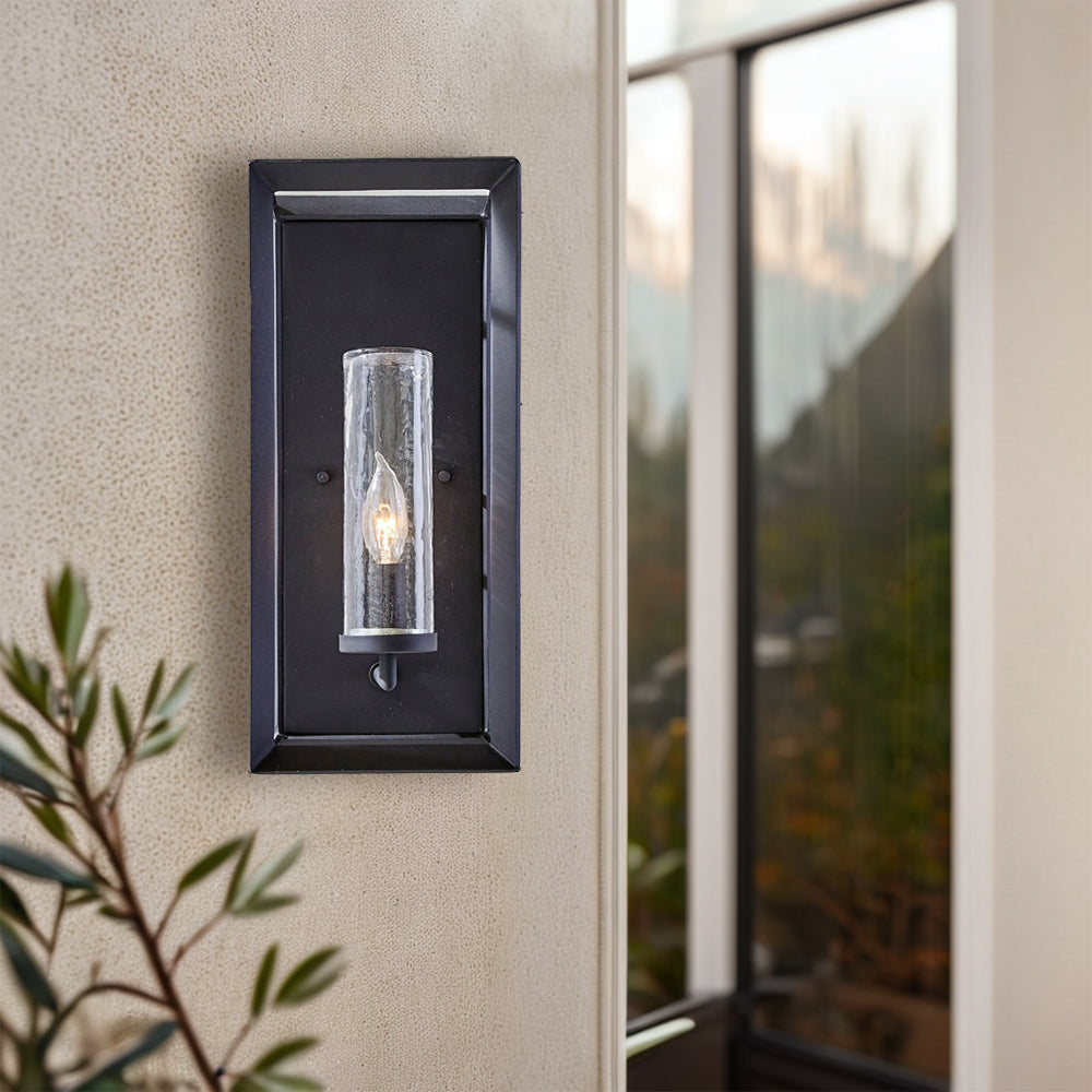Sonora Outdoor Clear Glass Sconce