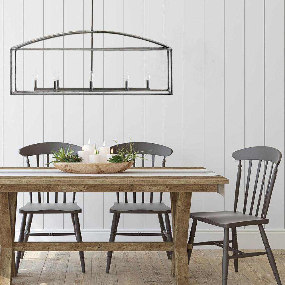 Fallon Forged-iron Linear Chandelier