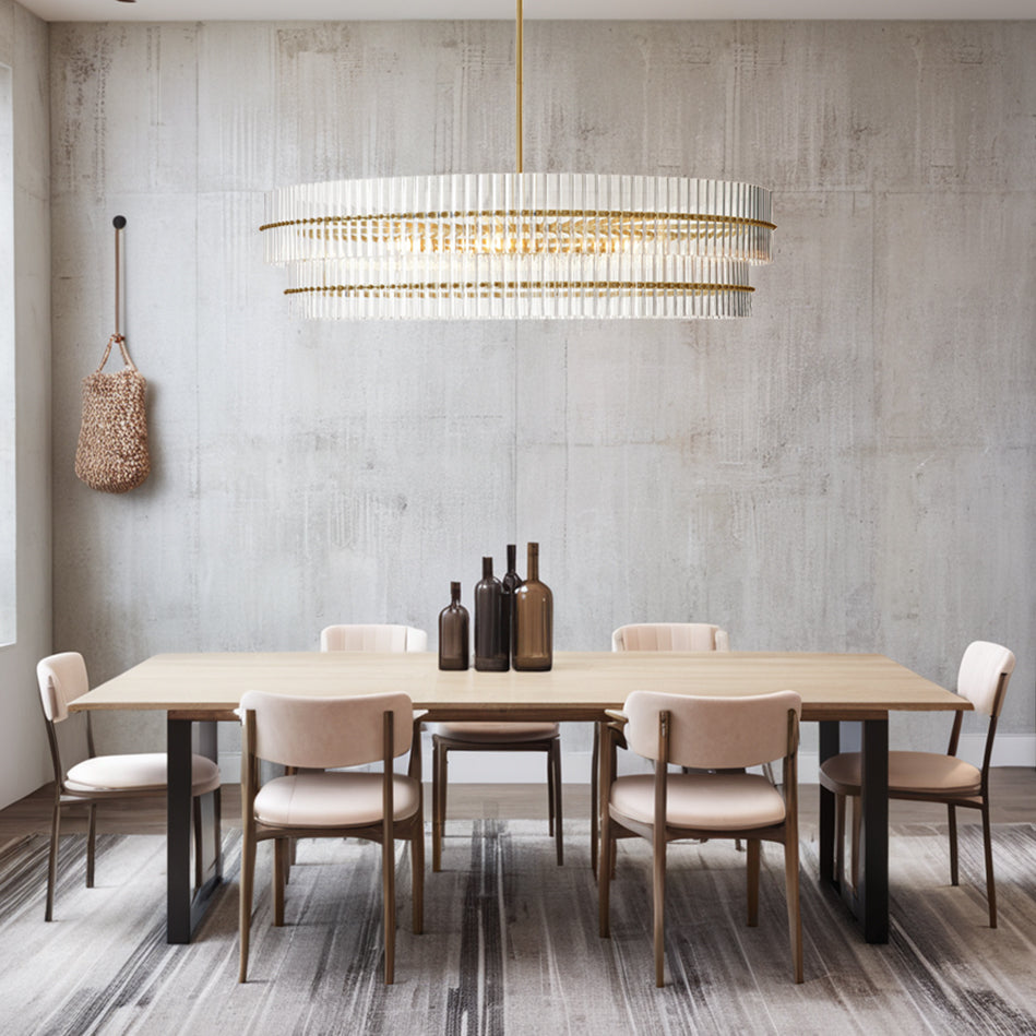 Mallory Crystal Round Chandelier