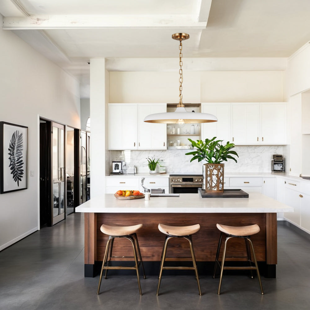 Dramatic Elegance Pendant Light with Rustic Gilding and Distinctive Low Shades - Versatile Lighting for Chic Casual Design in Kitchens and Living Rooms