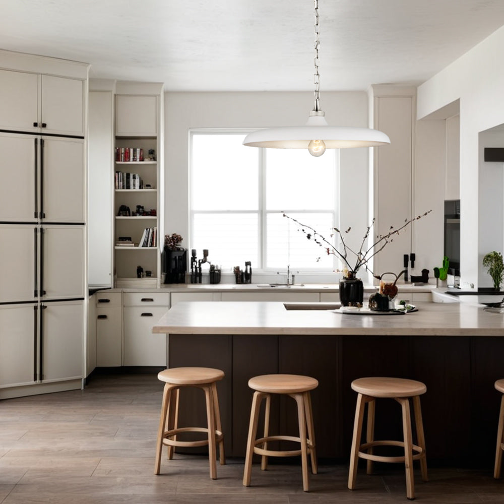 Dramatic Elegance Pendant Light with Rustic Gilding and Distinctive Low Shades - Versatile Lighting for Chic Casual Design in Kitchens and Living Rooms