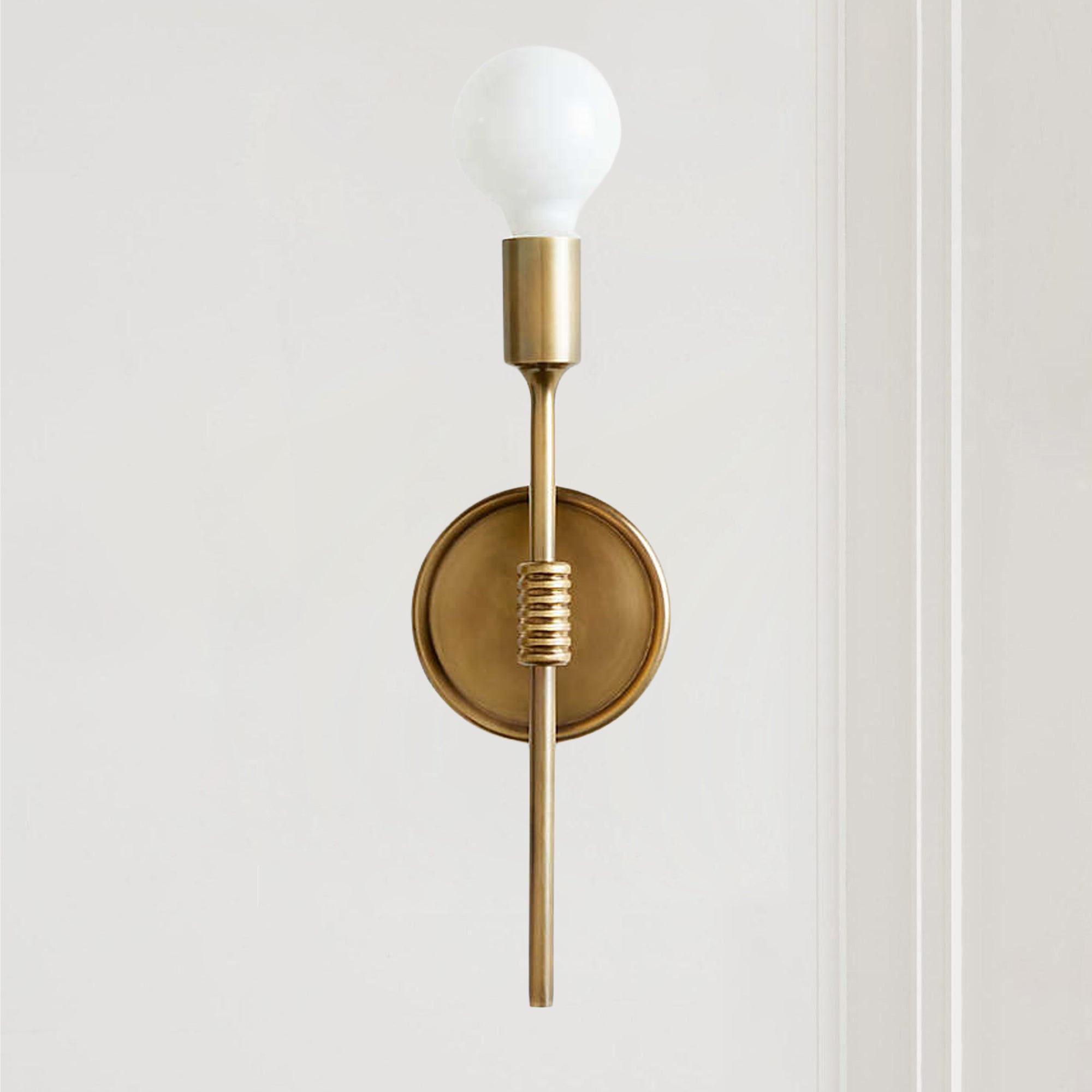 Griffin Burnished Brass Wall Sconce Light