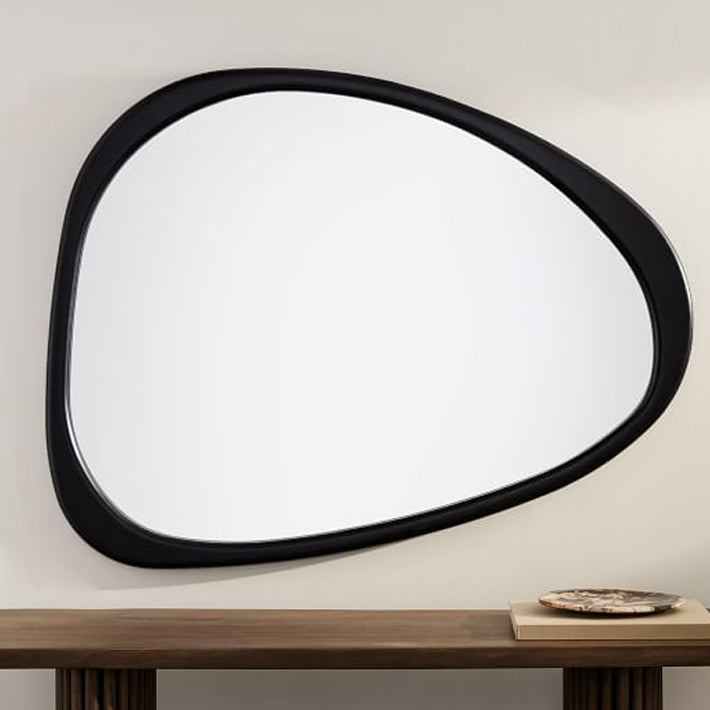 Reflections of Nature: Acacia Wood Framed Mirror - Handcrafted Polished Acacia Wood Frame - Perfect for Asymmetrical Mirror, Large Asymmetrical Mirror, and Asymmetrical Bathroom Mirror