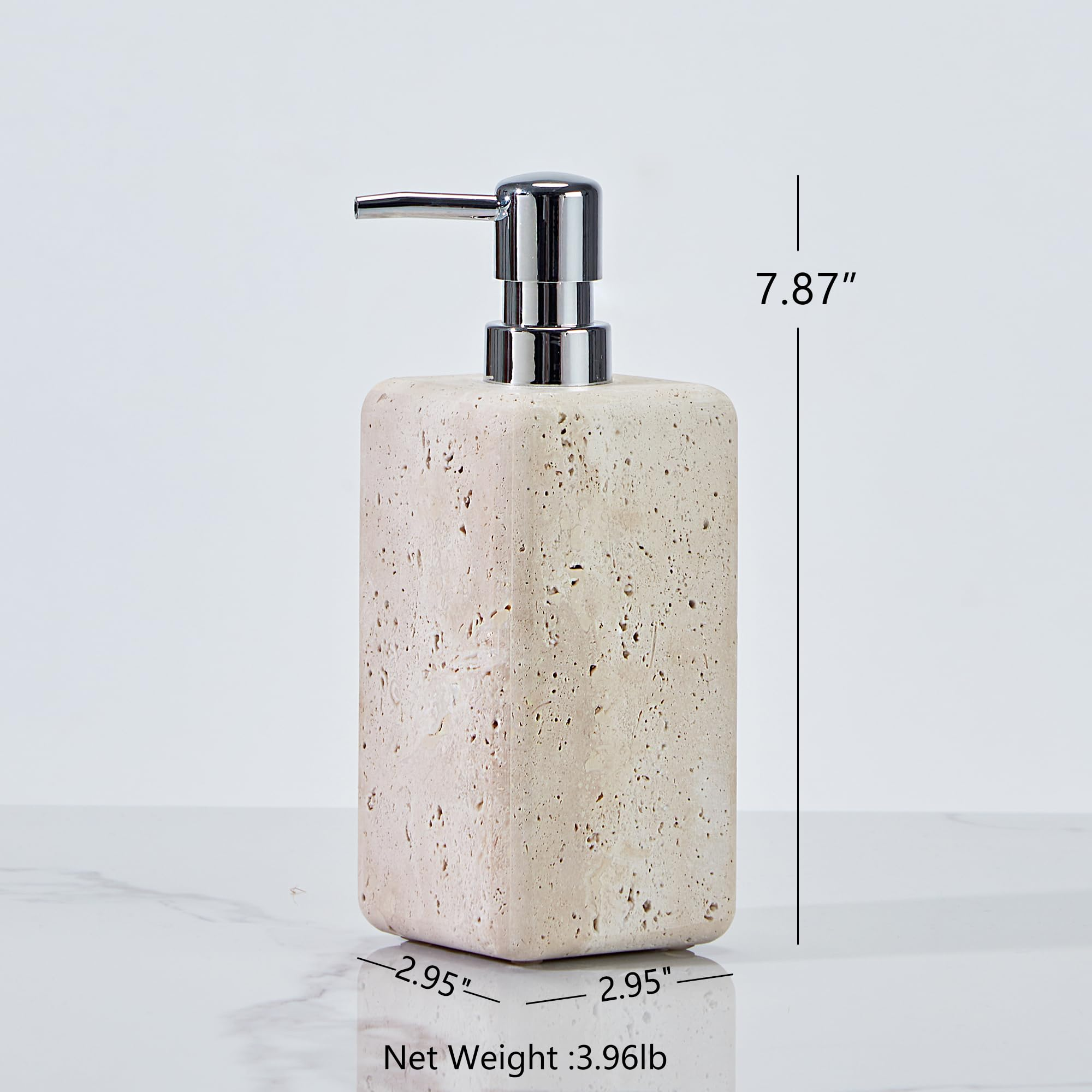 Nature's Touch Travertine Bath Accessories with Organic Edge and Unique Variations for Rustic Bathroom Decor