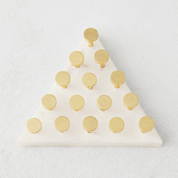 Marble Triangle Peg Solitaire