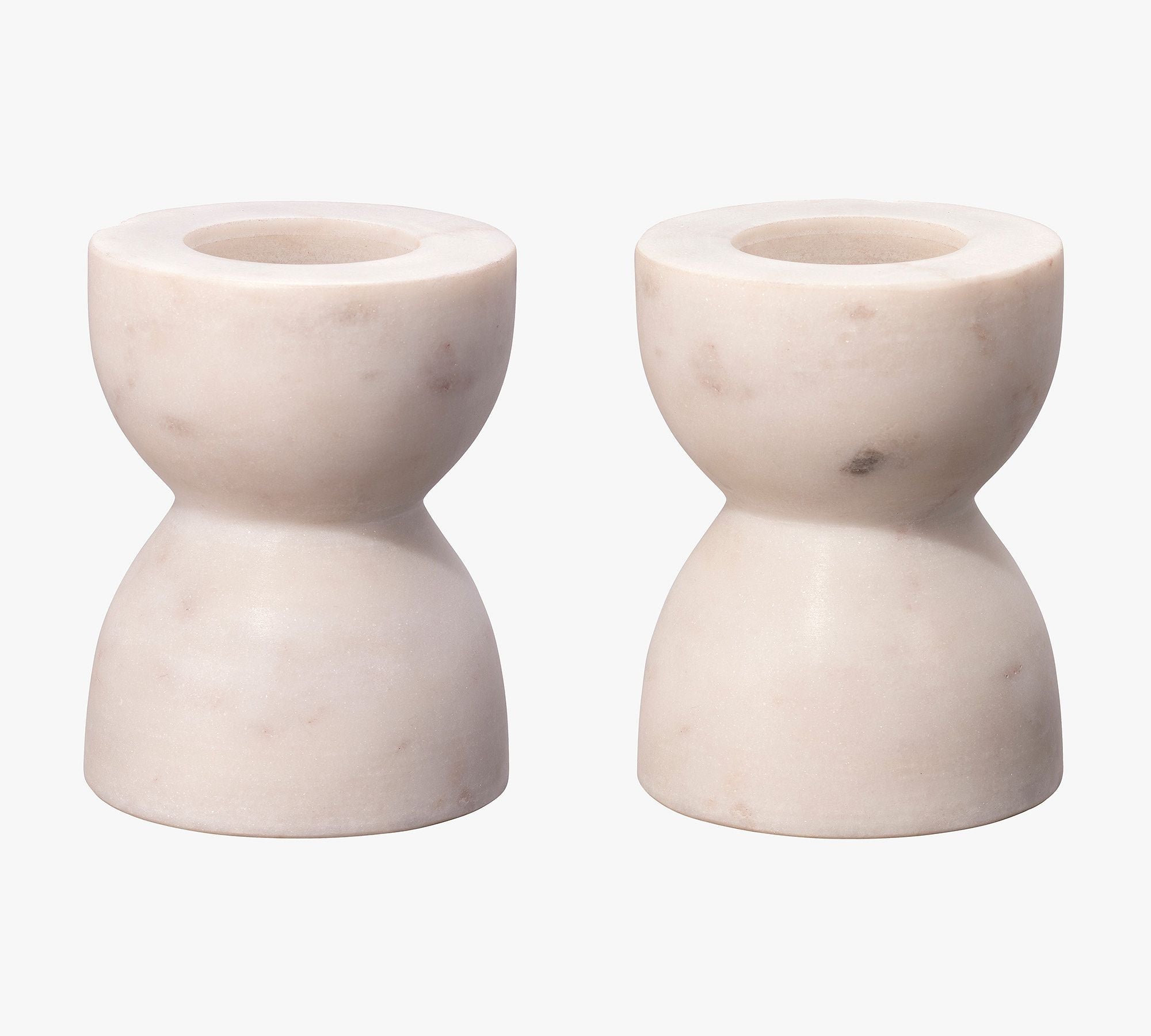 Williams Marble Candlestick Holders - Set of 2