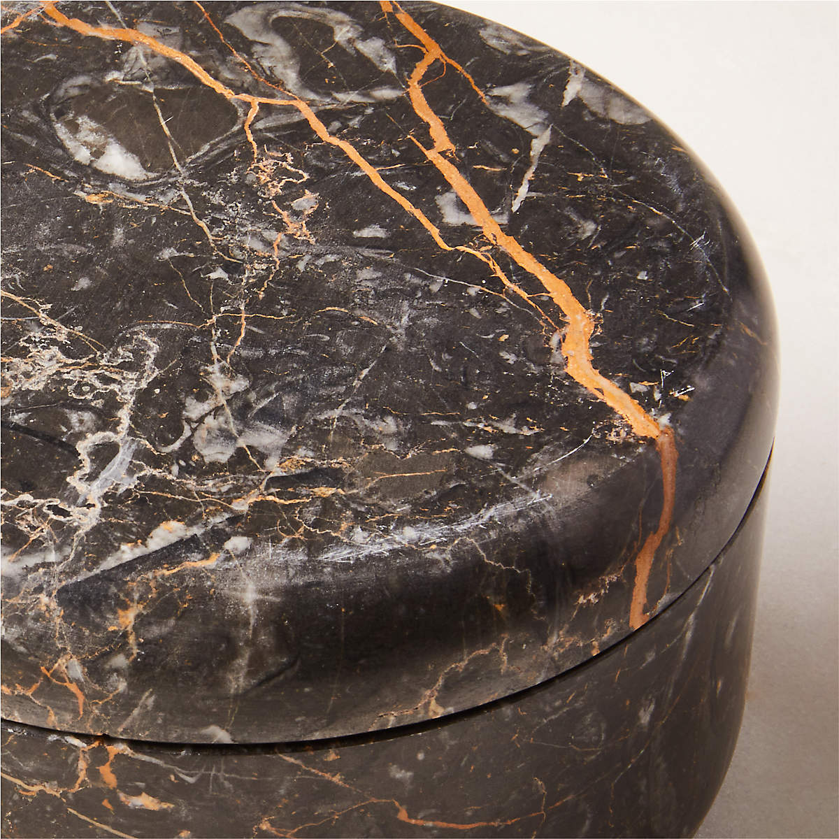 Black Golden Marble Candle Bowl