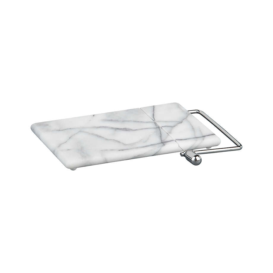 French Kitchen Marble Cheese Board with Slicer